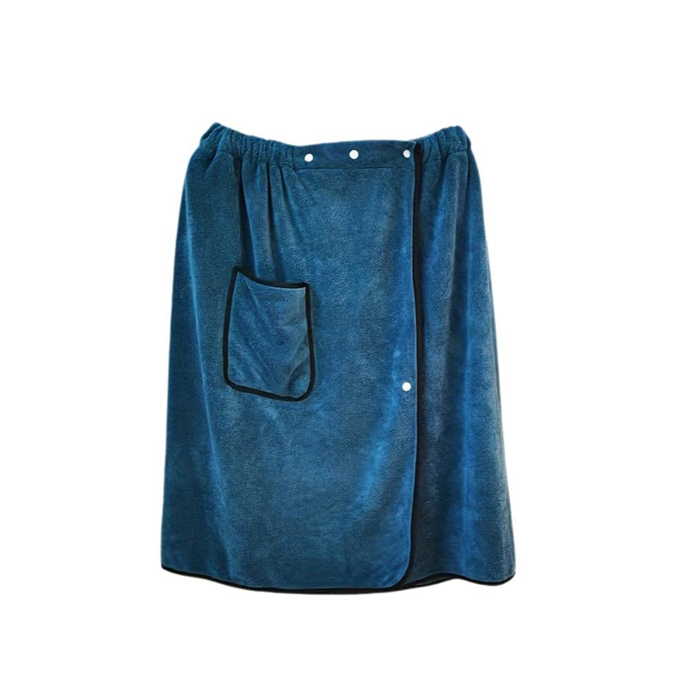 Coral Fleece Wearable Towel Soft Comfortable Beach Wrap Thick Design Bath Skirt Pool Use