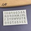 Товары для выпечки для тортов Силиконовая форма с буквами и цифрами Декорирование тортов Мини-буквы 0-9 Инструмент для выпечки из мастики Формы для использования в ресторанах Гибкие Антипригарные
