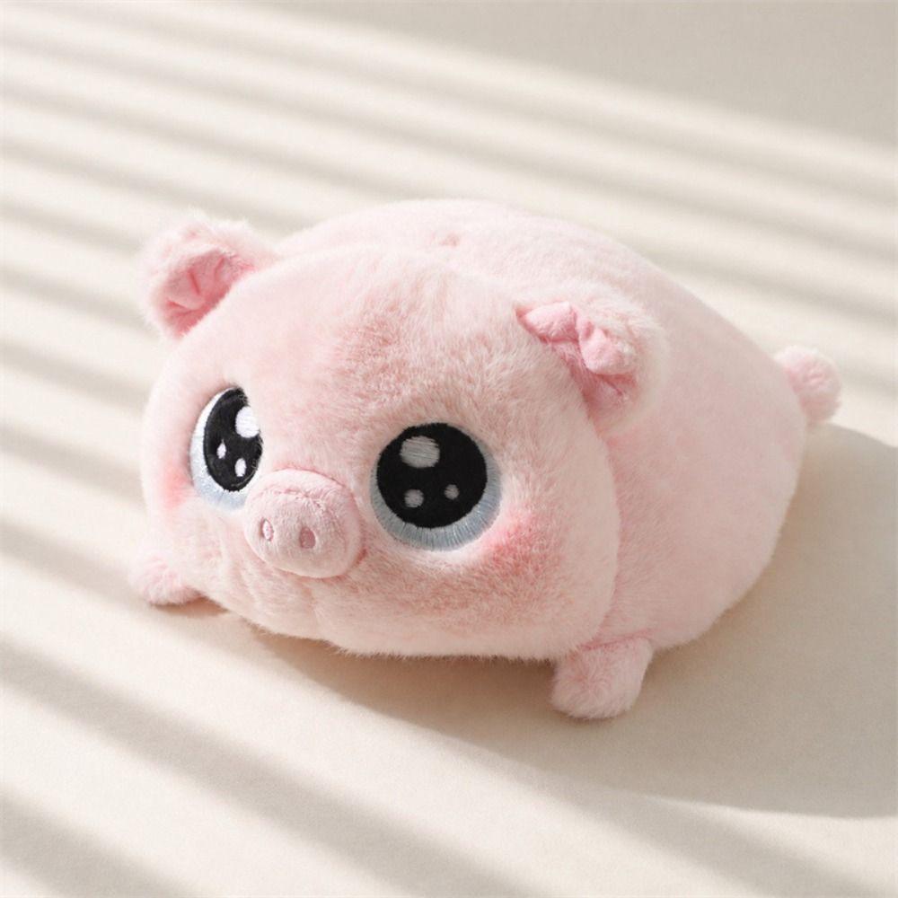 Cartoon Plush Piglet Doll Fluffy Soft Little White Dog Plush Toy Gift for Children