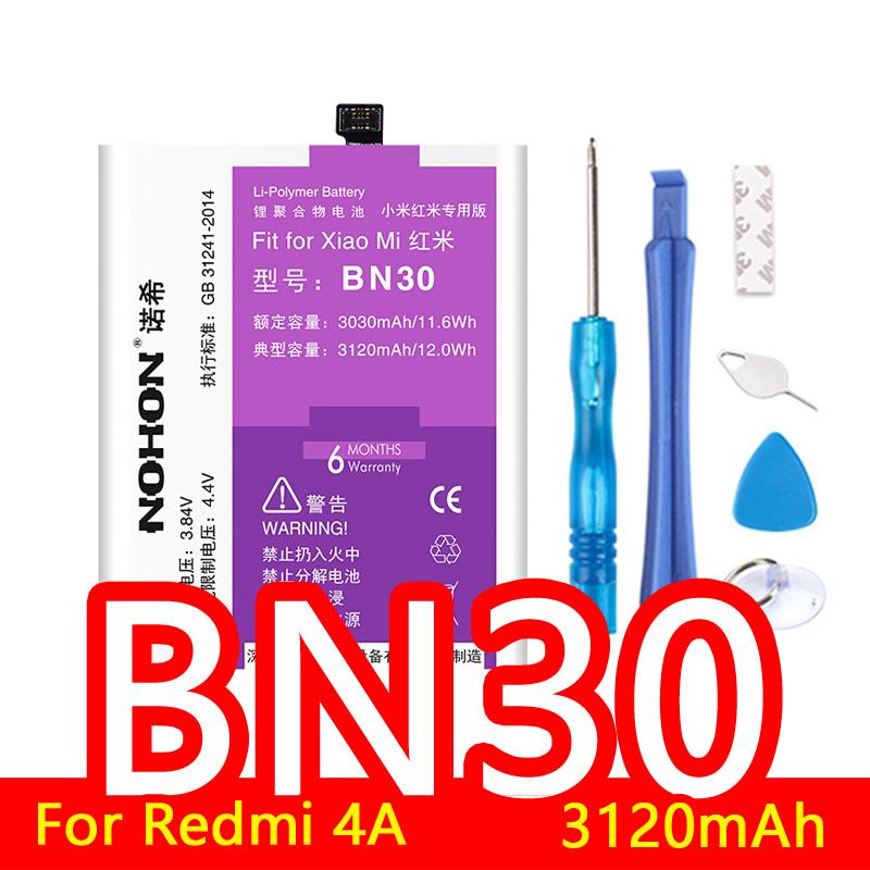 NOHON аккумулятор для Xiaomi Mi 10 9 8 6 Lite SE Pro 5 5S 5X 6X 4C F1 F2 Pro MIX 2 2S MAX 2 3 Redmi Note 2 3 4 4X 5 5A 7 8 Pro 8T 3S