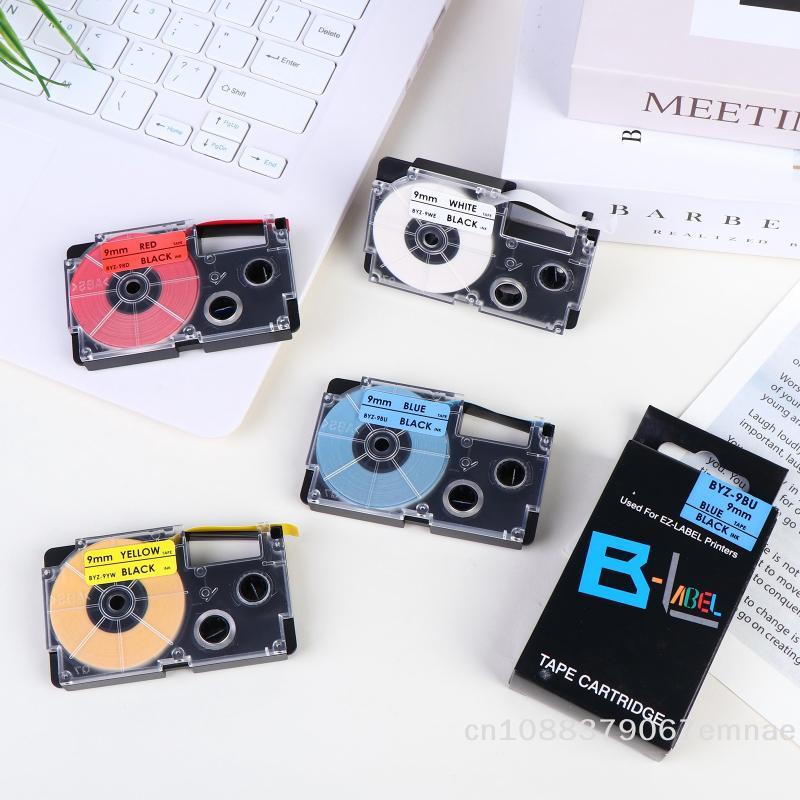 9/12mm Label Tape Compatible with XR-9WE XR-12XWR Ribbon Tape for KL-60L/100/120/130/170PLUS/180/E300/780/820/7400/8700/8800 CW-