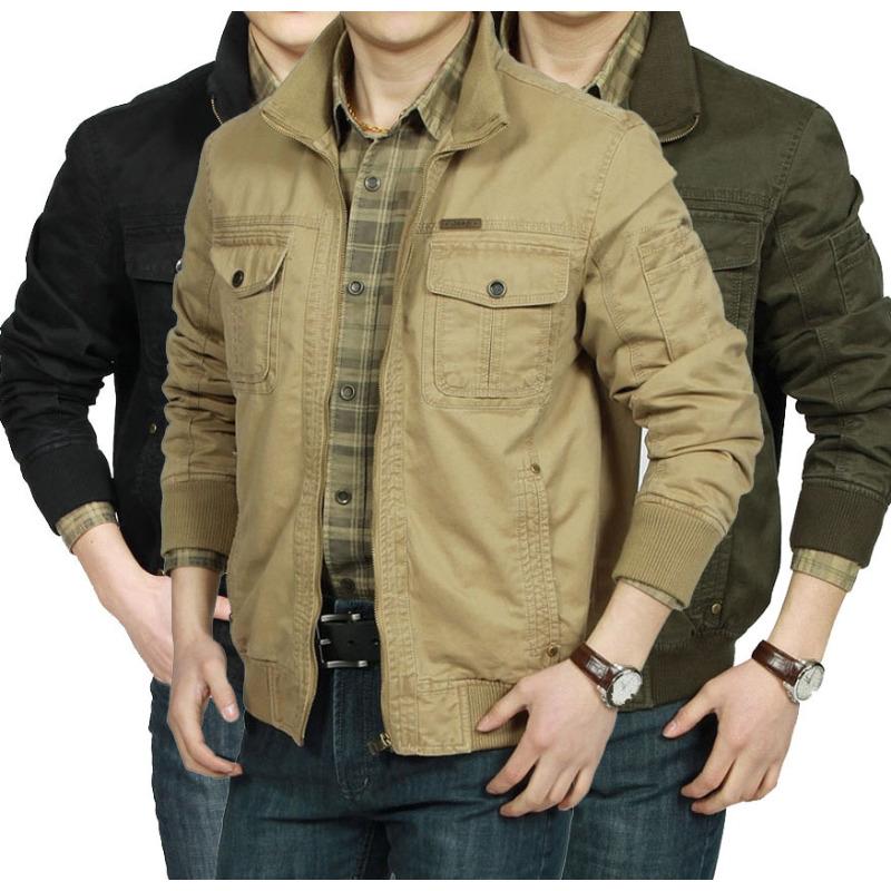 Men's Autumn and Winter New Casual Jacket Men's Loose Large Size Coat Youth Short New Washed Jacket Men's