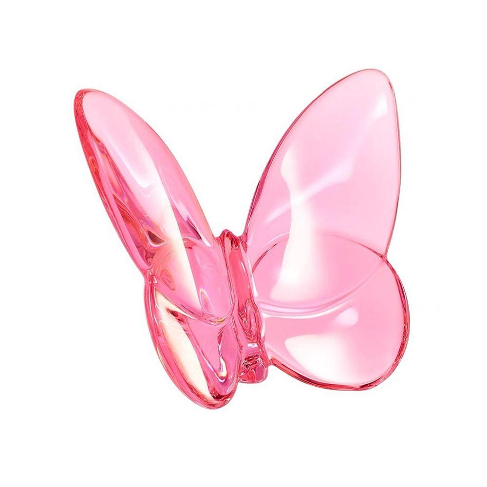 Multiple Color Crystal Butterfly Figurines Super Winkling Clear Crystal Flying Butterfly Collectible Vivid Home Decor