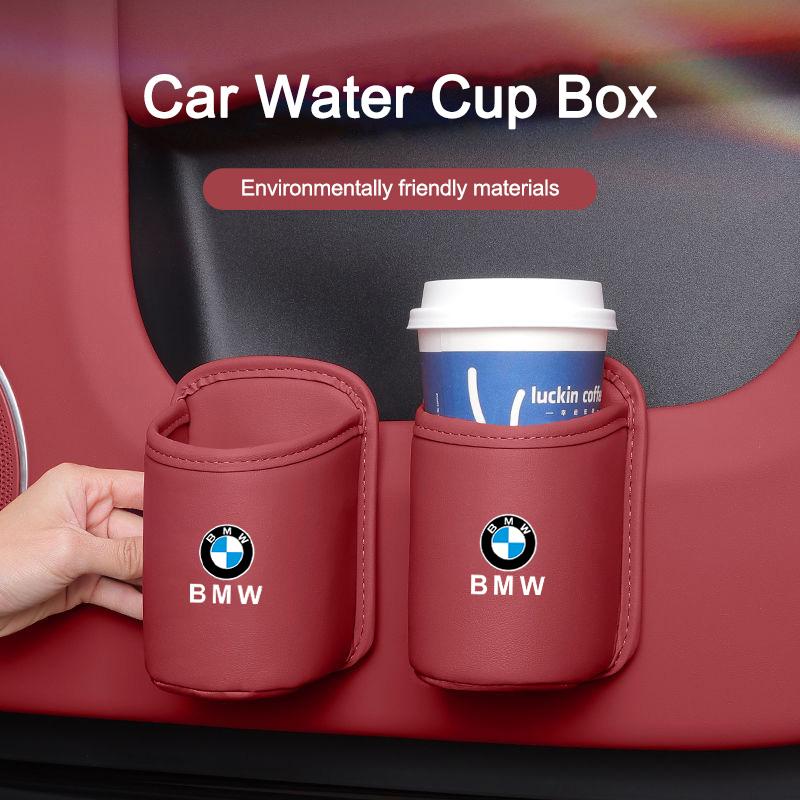 Car Door Cup Holder Drink Rack Storage Bin Auto Back Seat Cup Holder For BMW Performance F30 F20 F10 F40 E92 E91 G20 G30 G05 G06