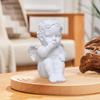 Статуя Ангела Study Нордический Винтажный Стиль Подарок Настольное Украшение Фигурка Ангела Статуэтка Херувима для Домашнего Декора Офиса Книжной Полки