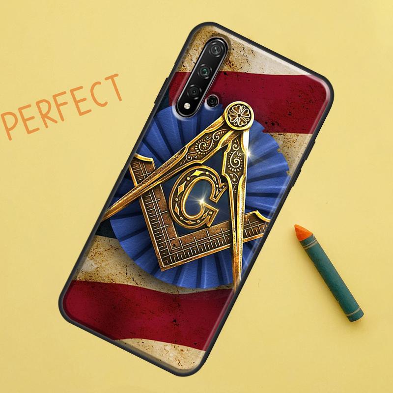 Логотип Символ Масонства Для Huawei Nova 12s 11i 7i 8i 12i Y73 Y70 Y90 Y60 Y72 Y61 Y91 9 10 SE P40 Lite P30 Pro Чехол