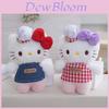 Ключница-брелок Hello Kitty Classic Chef Kitty Плюшевая Милый Мультяшный Подарок Для Любителей Животных