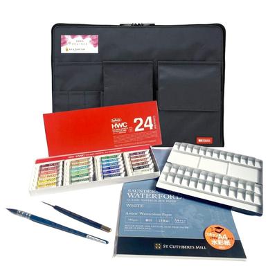 Набор акварельных красок artgear Original Watercolor Paint Debut, прозрачная акварельная краска 24 шт. с сумкой [набор ACL] (Цвета Гольбейна)