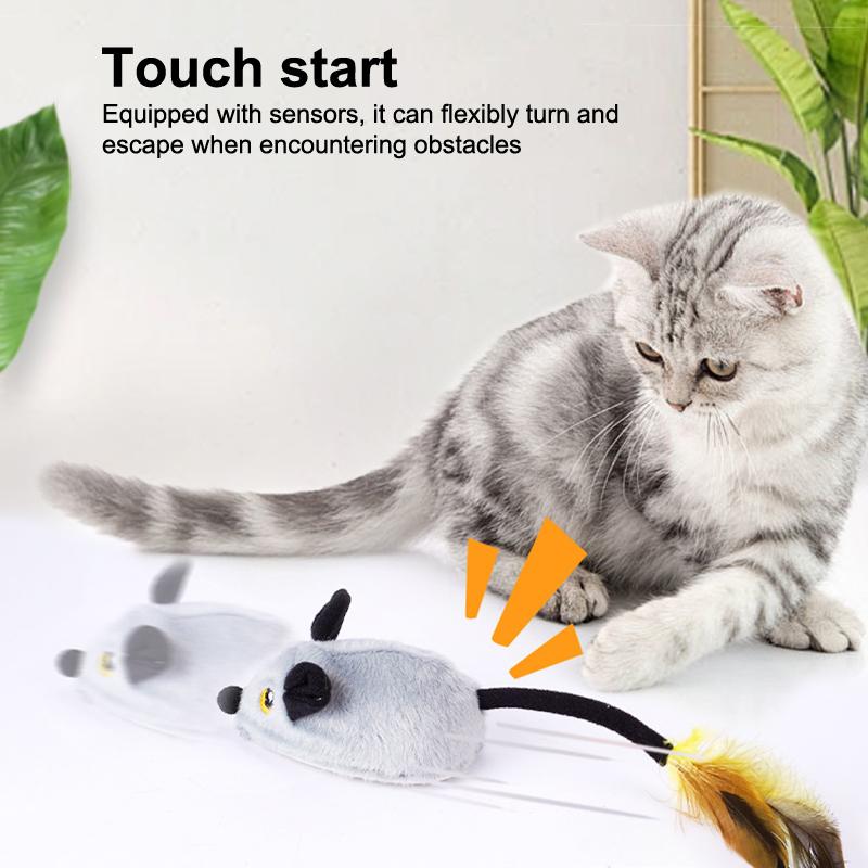 Creative Remote Control Simulated Mouse Toys Interactive Cat Toys Mouse Moving Cat Toys Funny Pet Cats Toys Pet Supplies