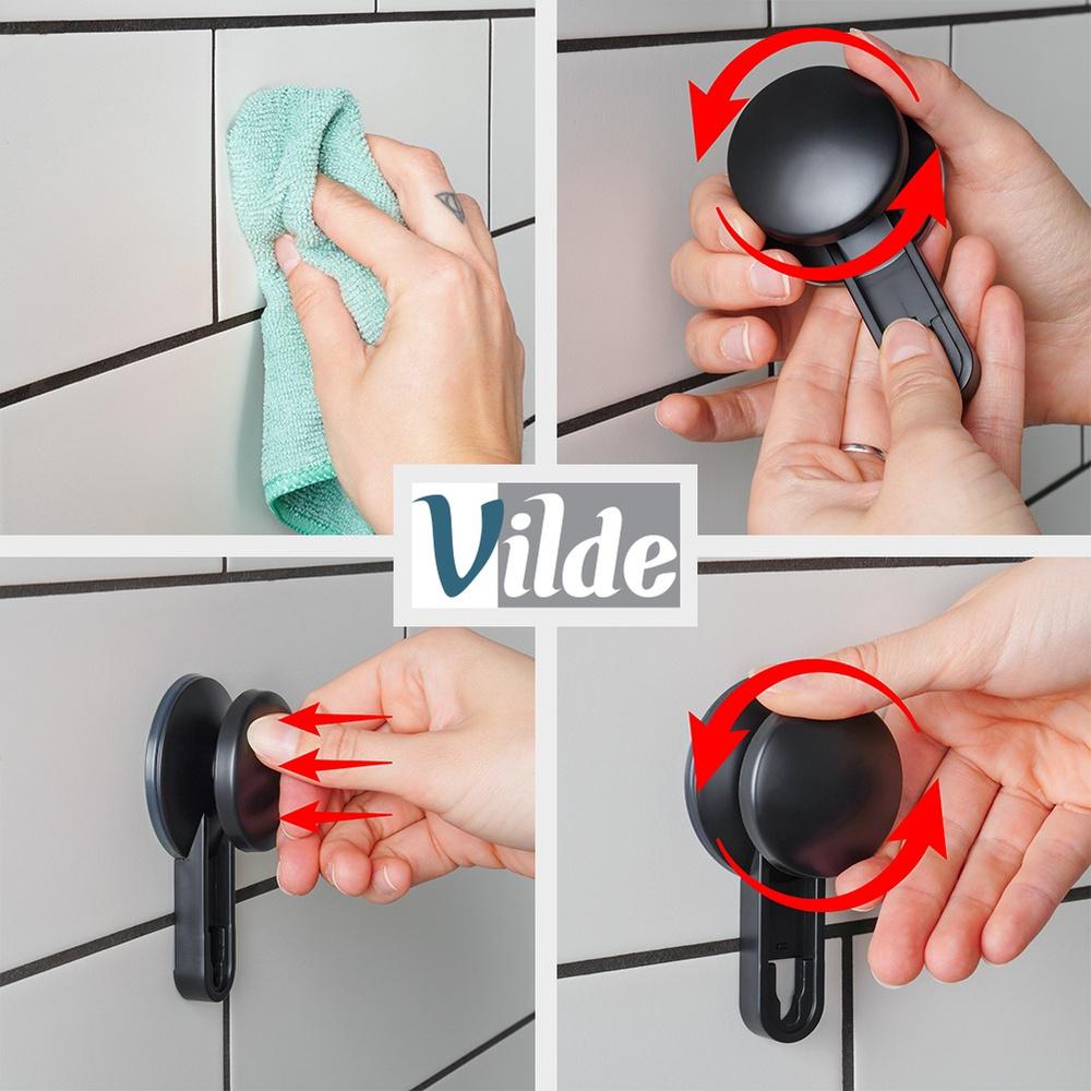 Silicone Toilet Brush for Bathroom, Wall-Mounted, Suction Cup