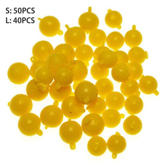 40/50Pcs 10/12MM Carp Fishing Half Floating Ball Corn Flavor Mini Soft TPR