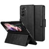 Matte Leather Best Protective Wallet Case for Samsung Galaxy Z Fold 5 5G Fold5 Fold4 Fold2 Fold3 Fold 4 2 3 Card Holder Cover