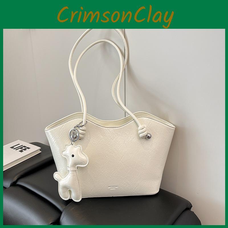 Color Solid Trendy Pu Bag Inner Zippered Compartments Classic Design Travel Bags