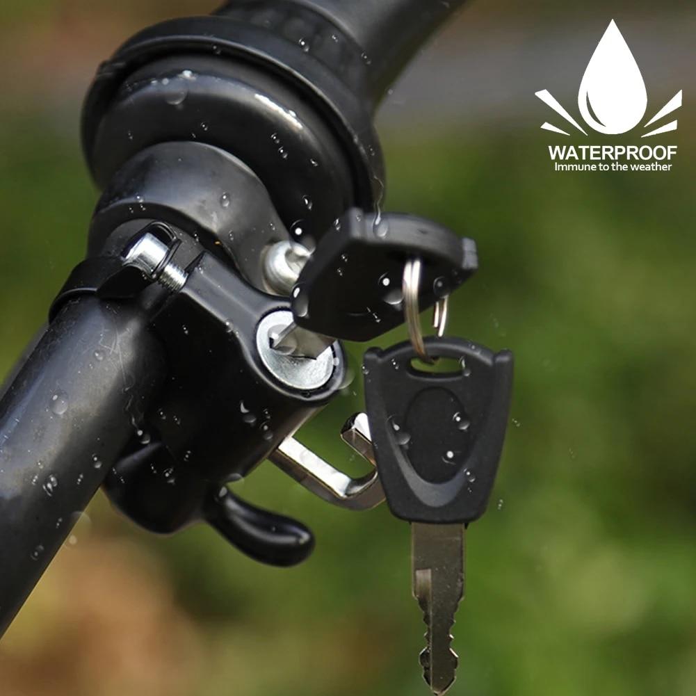 Креативный противоугонный замок для шлема, крепление на руль мотоцикла, электрический мотоцикл, универсальный защитный металлический замок с набором ключей