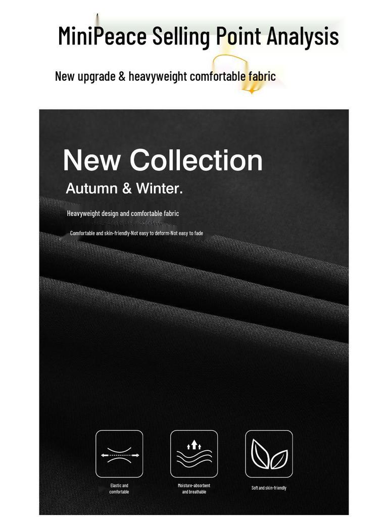 Мужская куртка 2025 года с воротником-стойкой, однотонная: Гонконгский стиль, Повседневный большой размер, Тонкое пальто в военно-промышленном стиле