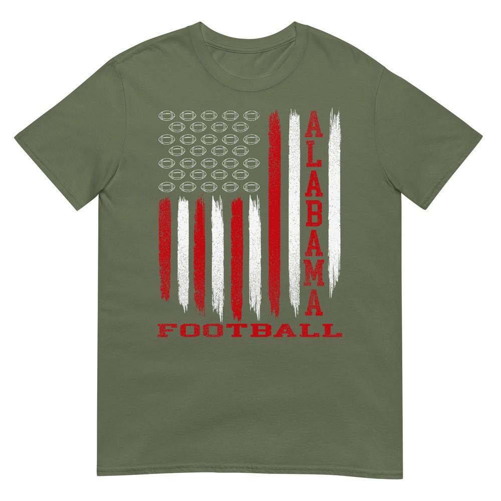 Patriotic Usa Flag Alabama Football Season Party Tshirt