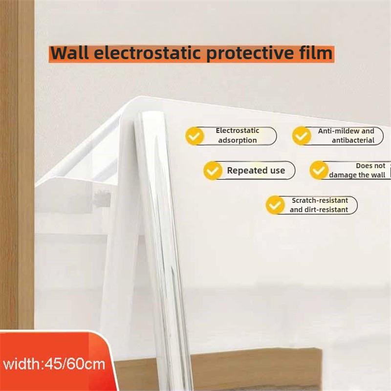 Статическое прилипание Наклейка на стену Прозрачная Пленка против пятен Кухня Водонепроницаемые и Маслостойкие Обои