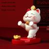 Chinese Style Cute Lucky Cat Resin Desktop Mobile Phone Brackets Lucky Ornaments