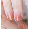 Ohora Sunset Sparkling Gel Nail Tips Round Square Short 30p Set, Coral Gradient, Glitter French, 1 Piece