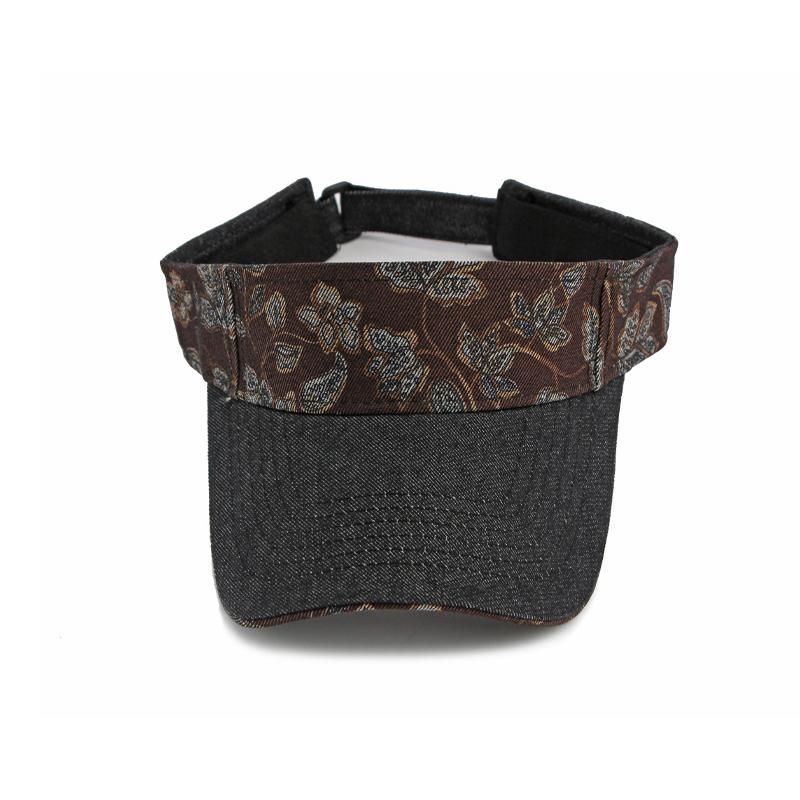 Cashew Flower Empty Cap Summer Women's Sun Hat Outdoor Sports Riding Sun Hat Denim Baseball Hat