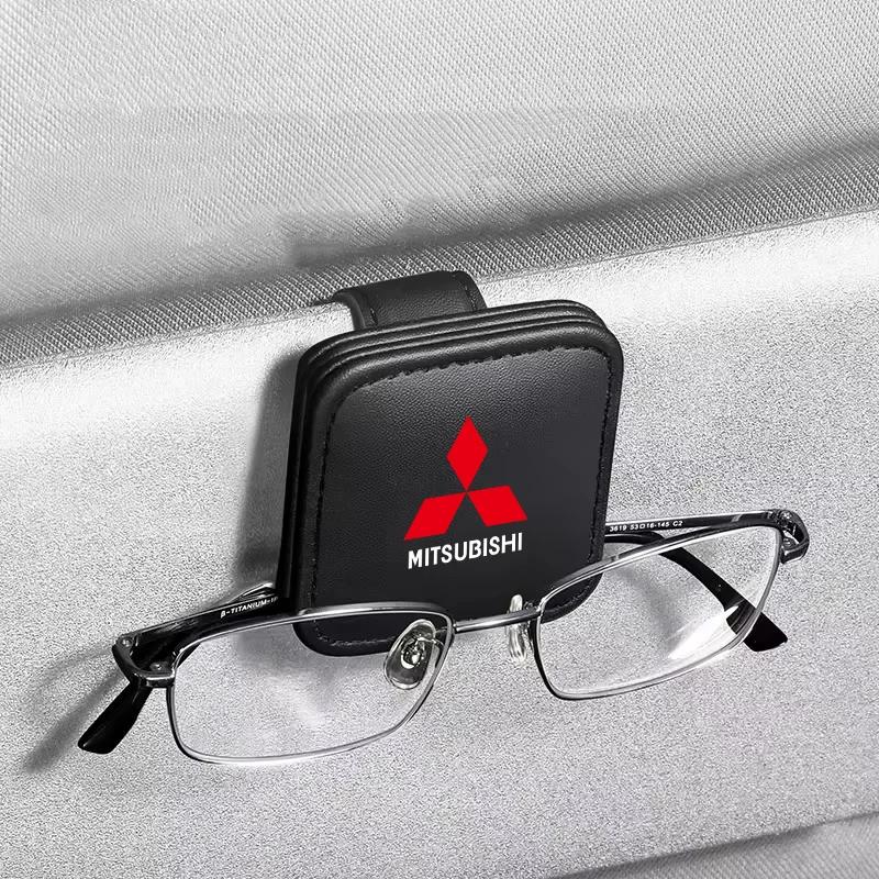 Car Interior Sunglasses Clip Holder for Mitsubishi Outlander Lancer Pajero Sport ASX Xpander Eclipse Cross L200 Mirage Attrage A