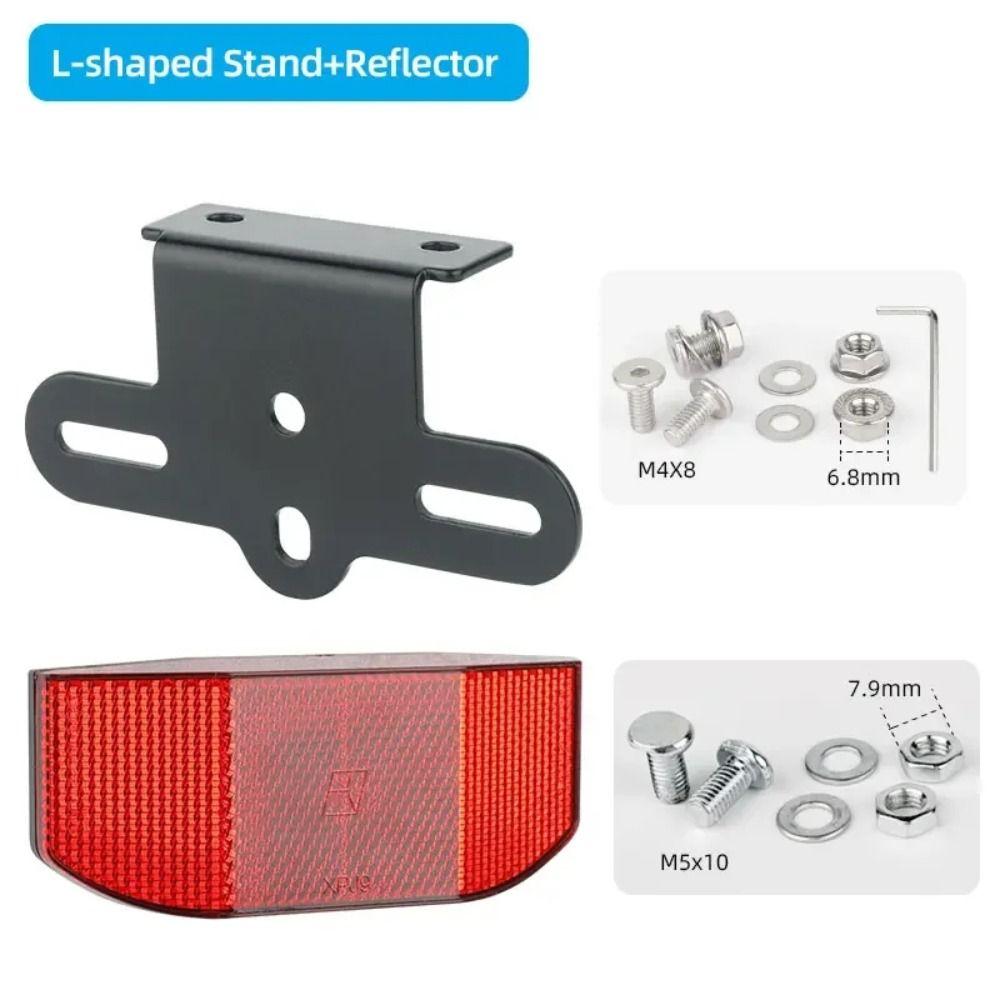 Red Black Bicycle Rear Light Metal Acrylic Luggage Carrier Mount Cycling Stand Bracket  Bicycle