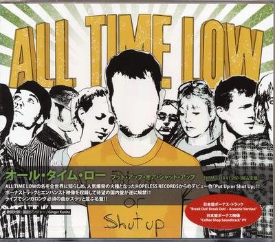 CD ALL TIME LOW - Put Up Or Shut Up EKRM1118 Kick Rock Invas 2009 Japan ObiRock Б/У