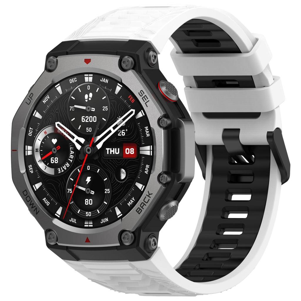 Совместимый двухцветный спортивный силиконовый ремешок для часов Huami Amazfit T-Rex3