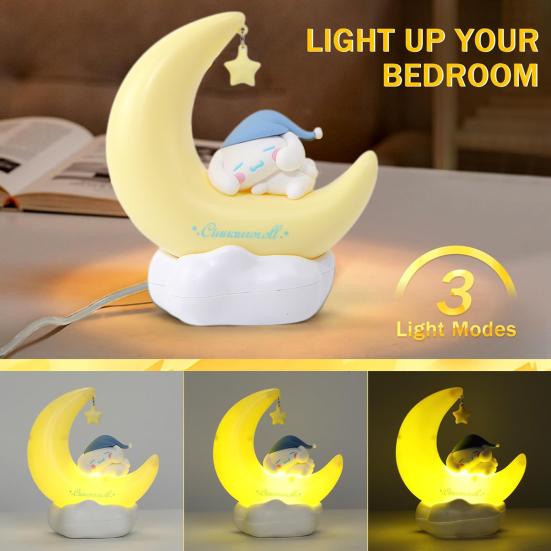 Милые аниме фигурки, светодиодный ночник, регулируемая яркость, без мерцания, светящиеся мультяшные фигурки, коллекционная игрушка