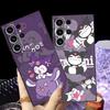 Чехол для Samsung Galaxy S20 S25 Edge S21 FE S24 Plus S23 Ultra Черный Мягкая Накладка для Телефона Sanrio Kuromi