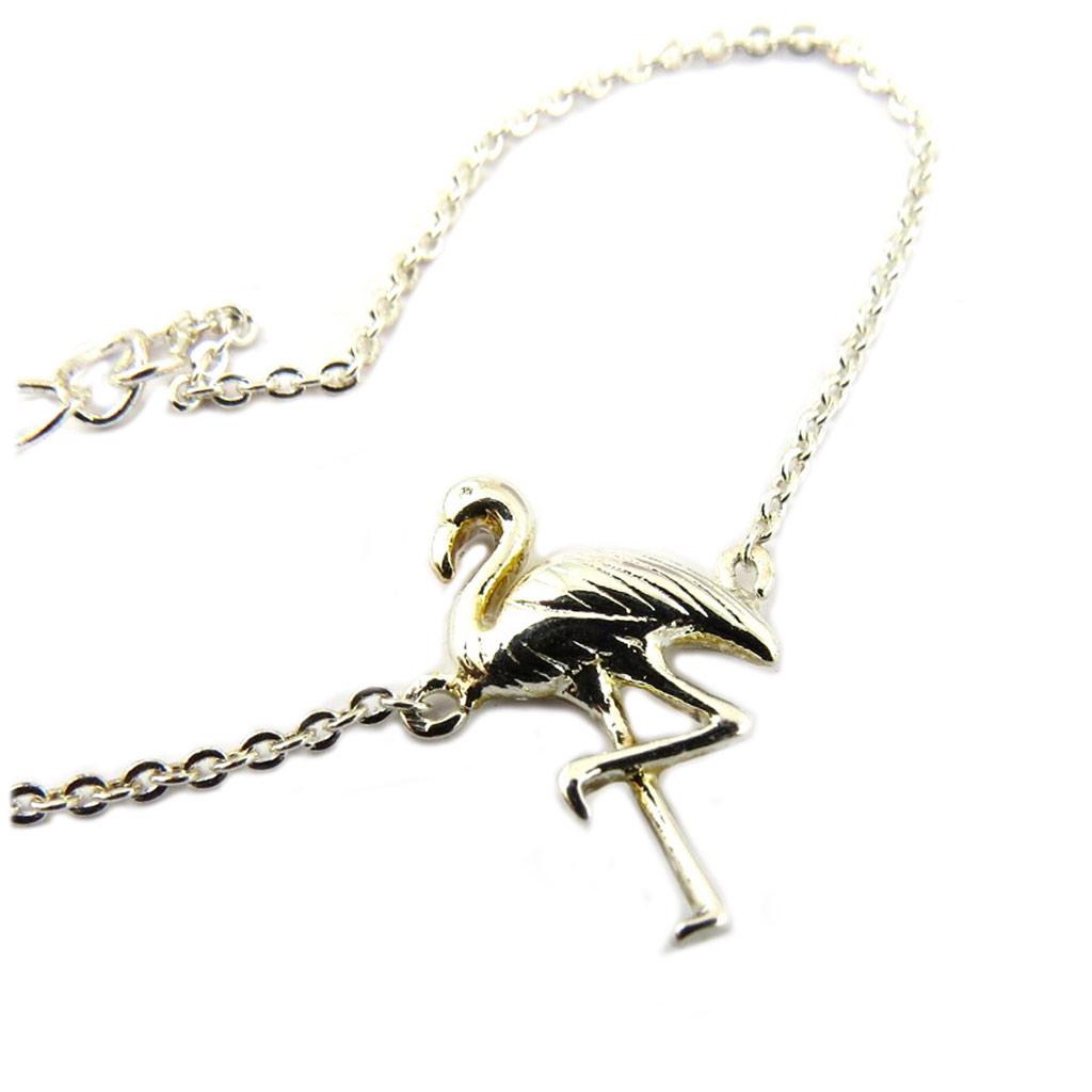 7bis [P8242] - Серебряный браслет ручной работы "Фламинго" - 18х10 мм.