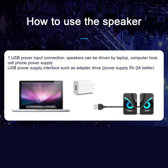 1 пара USB проводных динамиков портативный мини крутой RGB динамик громкоговоритель сабвуфер ПК компьютер ноутбук динамик