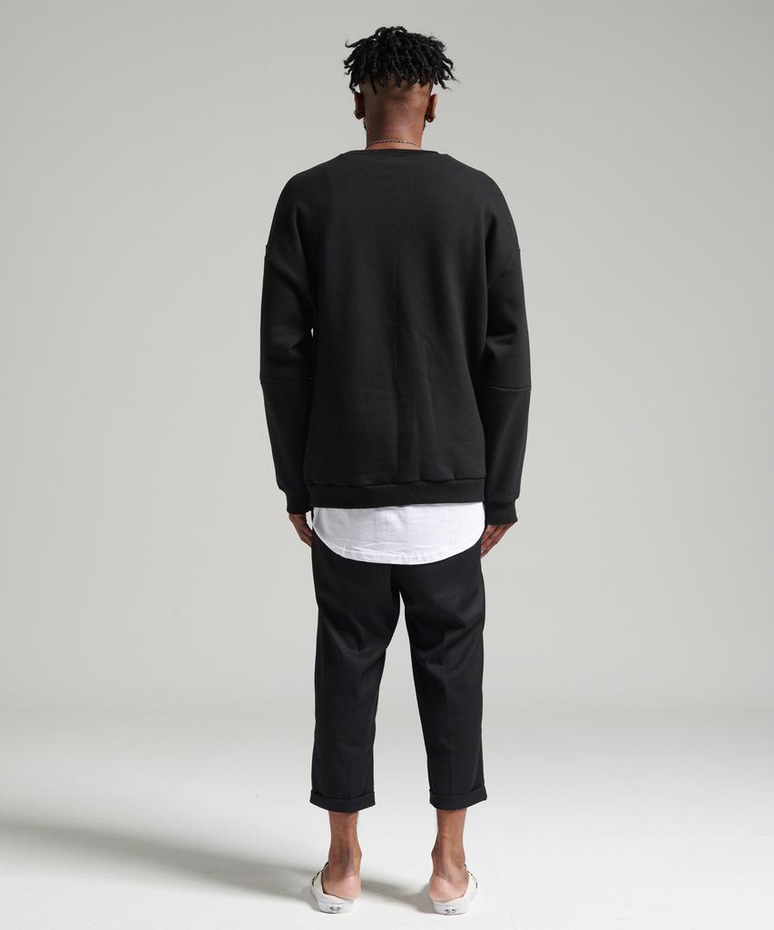 TENER Unisex Fleece-Lined Kangaroo Sweatshirt Black