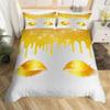 Eyelash Duvet Cover Set Eyes Pattern Design Comforter Cover Microfiber Girly Priness Style Glitter Twin King Queen Bedding Set