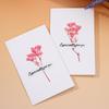 Handmade Gypsophila Dried Flower Greeting Card for Mother's Day, Teacher's Day, or Thank You
