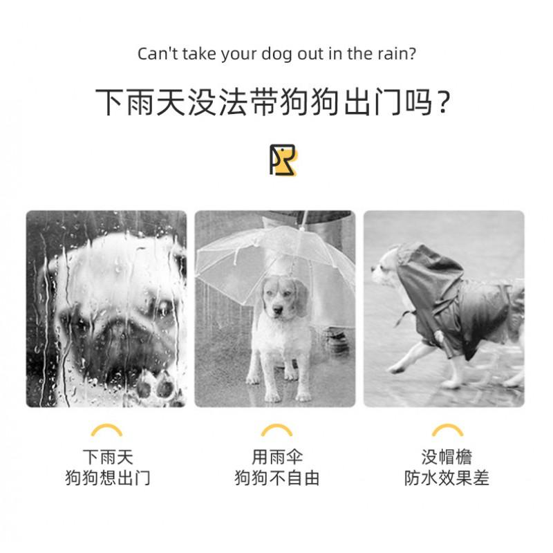 Waterproof 4-Legged Dog Raincoat With Reflective Stripes Small Breeds Like Teddy Poodle Bichon Frise All-Season Use