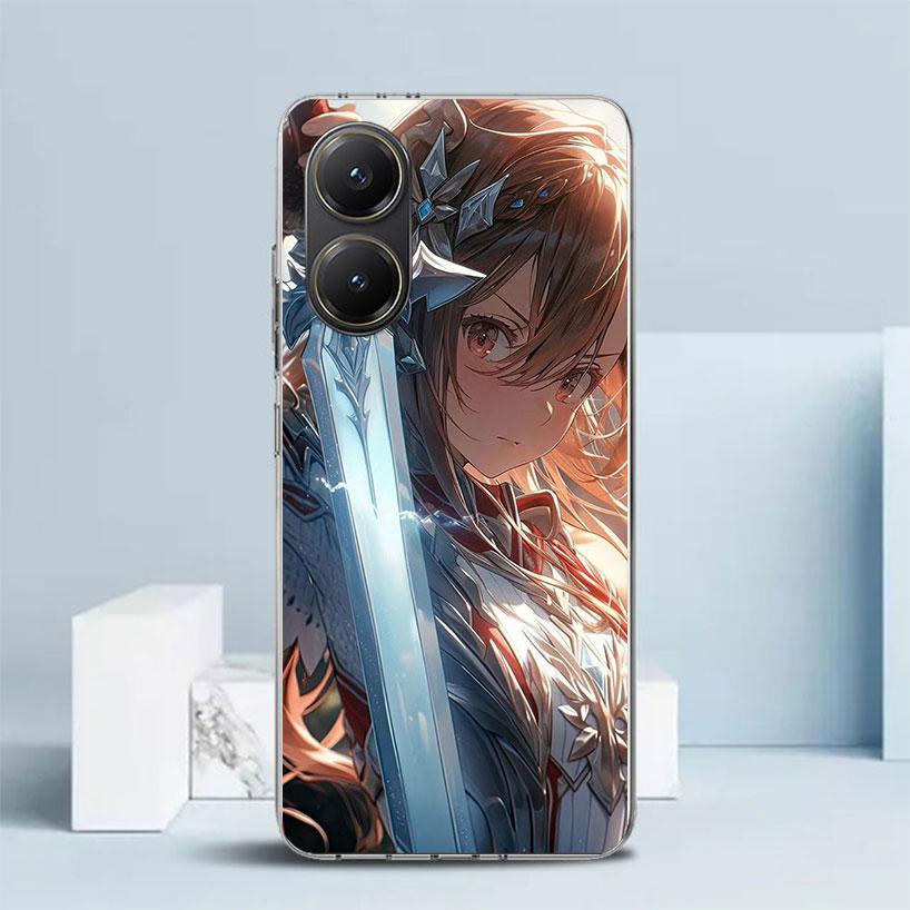 Чехол для телефона Sword Art Online Юки Асуна для Xiaomi Poco F7 Ultra X5 X6 X7 Pro M7 Redmi 15C 15 13C 13 12C 12 10C 10 10A 9 9C 9A 9