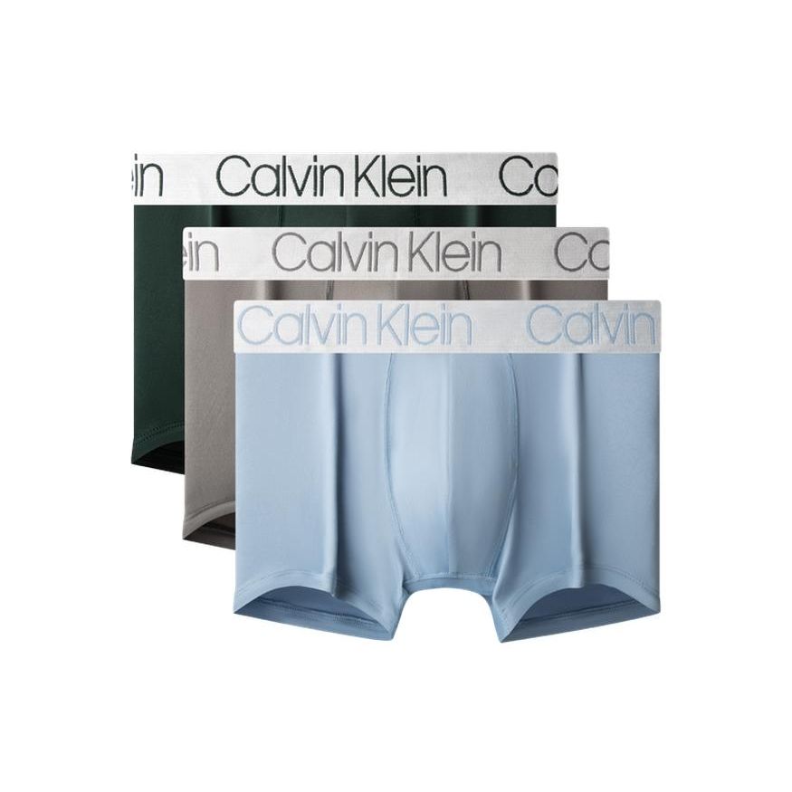 Calvin Klein Solid Logo Print Underwear 3-Pack Men Underwear NP2213O-9OP