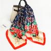 90 * 90cm New Silk Scarf Women'S Spring And Summer Decorative Scarf Sunscreen Travel Shawl Autumn And Winter Scarf Thin Edition