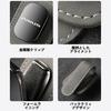 eyeglass holder Ticket and card storage Leather sunglasses clip eyeglass holder Easy gray Prius-specific & installation,
