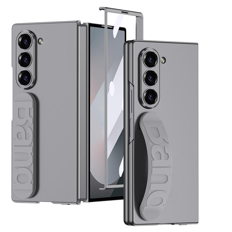 Чехол-браслет на запястье из силикона для Samsung Z Fold6 со встроенной пленкой