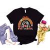 Hello Preschool T Shirt Rainbow Teacher Back To School First Day Of Life
