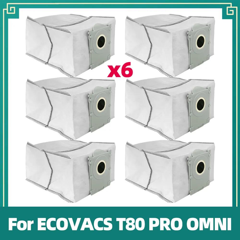 Совместимо для ECOVACS T80 PRO OMNI / T80 OMNI Робот-пылесос Замена Основной ролик Ткань для швабры Боковая щетка Пылесборник HEPA-фильтр