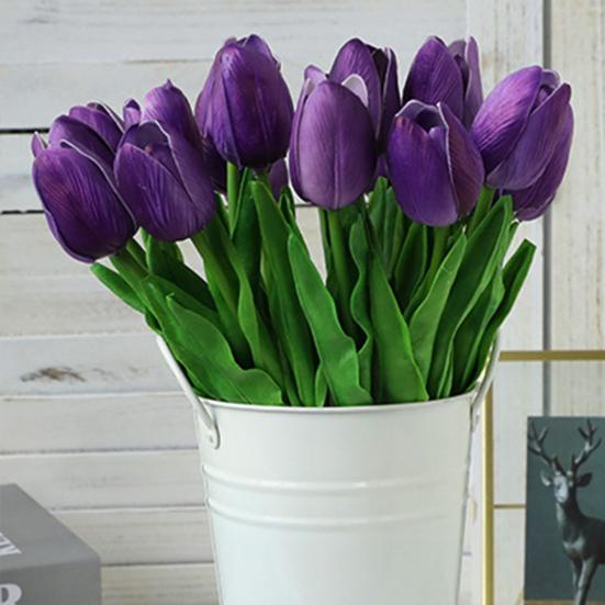 Красивый латексный настоящий сенсорный искусственный шелковый тюльпан, свадебный букет, домашний декор