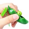 1-3Pcs Sensory Press Toy Squeeze Pea Beans Relieve Stress Facial Expression Fun Game Keychain Decor Decompression Toys Gadget