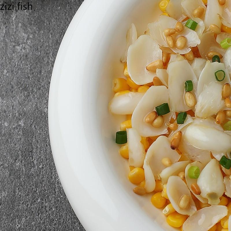 Круглая утолщенная керамическая обеденная тарелка Тарелки для десертов Фруктовая чаша Салатница Блюдо для димсамов Диск для сашими Тарелка для суши Миски для закусок