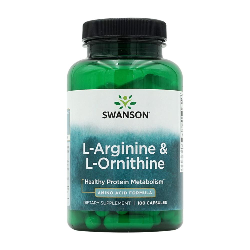 L-аргинин и L-орнитин, 100 капсул