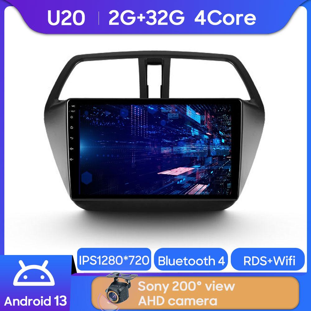 Для Suzuki SX4 S Cross 2012-2016 Android Car Radio Автомобильный мультимедийный плеер Навигация GPS Carplay Сенсорный экран Авто Стерео