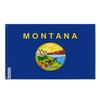 Drapeau - Montana - 90 X 150 Cm - Polyester - Impression Recto/verso - Œillets En Fer