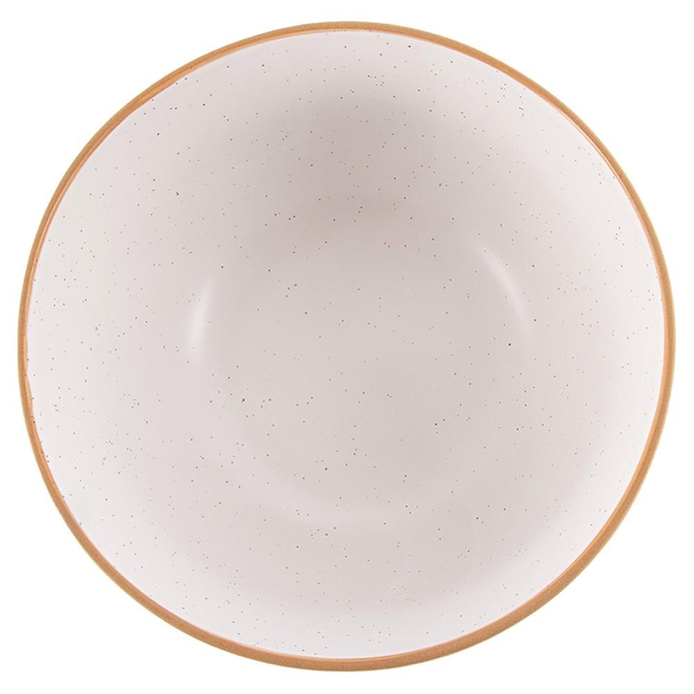 Beige ceramic bowl 18 cm, 1.2 l